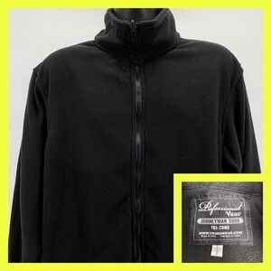Viking Professional Fleece Jacket Mens Large Black Excellent Journeyman 300D Zip
